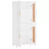  fehér szerelt fa magasszekrény 69,5 x 34 x 180 cm