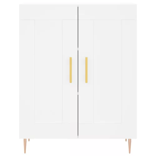  fehér szerelt fa magasszekrény 69,5 x 34 x 180 cm