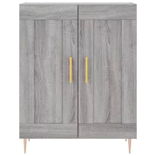  szürke sonoma szerelt fa magasszekrény 69,5 x 34 x 180 cm