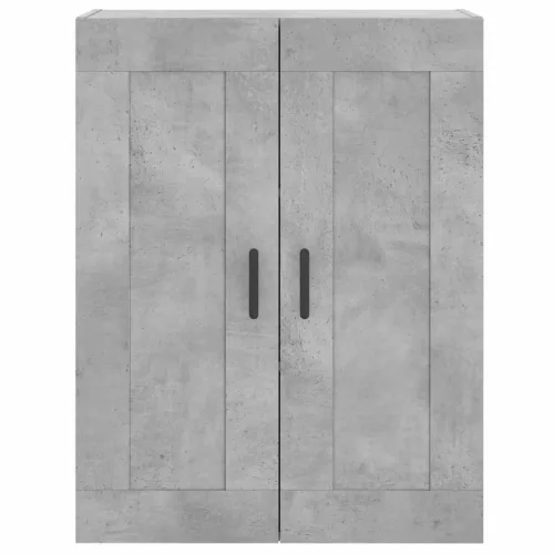  betonszürke szerelt fa magasszekrény 69,5 x 34 x 180 cm