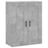  betonszürke szerelt fa magasszekrény 69,5 x 34 x 180 cm