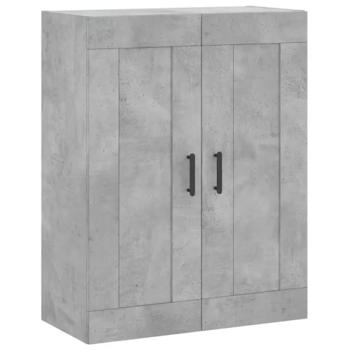  betonszürke szerelt fa magasszekrény 69,5 x 34 x 180 cm