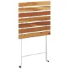 vidaXl 3 részes tömör akácfa és acél összecsukható bisztrószett