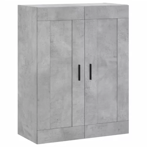  betonszürke szerelt fa magasszekrény 69,5 x 34 x 180 cm