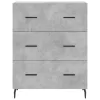  betonszürke szerelt fa magasszekrény 69,5 x 34 x 180 cm