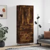  füstös tölgy színű szerelt fa magasszekrény 69,5 x 34 x 180 cm