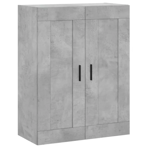  betonszürke szerelt fa magasszekrény 69,5 x 34 x 180 cm