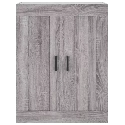  szürke sonoma szerelt fa magasszekrény 69,5 x 34 x 180 cm