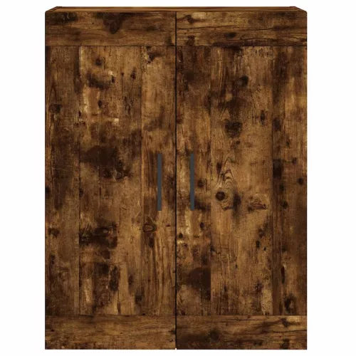  füstös tölgy színű szerelt fa magasszekrény 69,5 x 34 x 180 cm