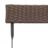  3 részes barna összecsukható polyrattan bisztrószett