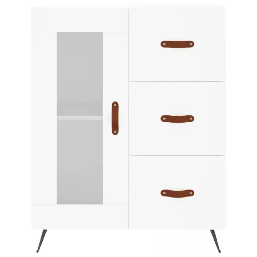  fehér szerelt fa magasszekrény 69,5 x 34 x 180 cm