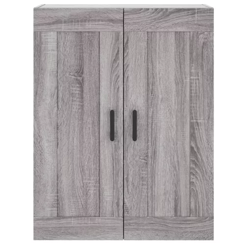  szürke sonoma szerelt fa magasszekrény 69,5 x 34 x 180 cm