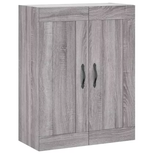  szürke sonoma szerelt fa magasszekrény 69,5 x 34 x 180 cm