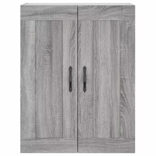  szürke sonoma szerelt fa magasszekrény 69,5 x 34 x 180 cm