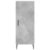  betonszürke szerelt fa magasszekrény 34,5x34x180 cm