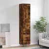  füstös tölgy színű szerelt fa magasszekrény 34,5x34x180 cm