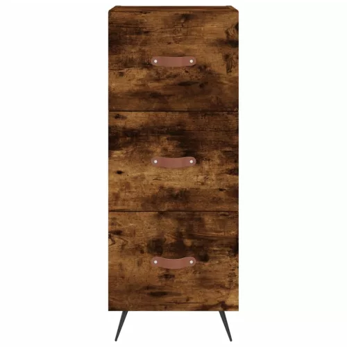  füstös tölgy színű szerelt fa magasszekrény 34,5x34x180 cm