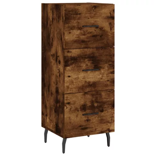  füstös tölgy színű szerelt fa magasszekrény 34,5x34x180 cm