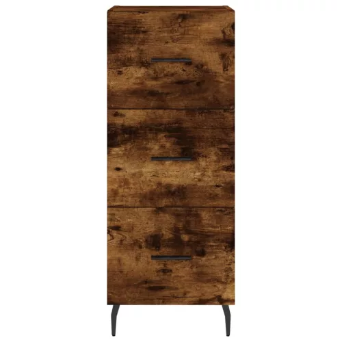  füstös tölgy színű szerelt fa magasszekrény 34,5x34x180 cm