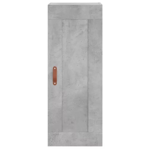  betonszürke szerelt fa magasszekrény 34,5x34x180 cm