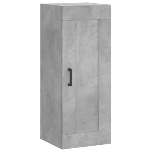  betonszürke szerelt fa magasszekrény 34,5x34x180 cm