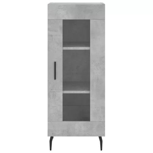  betonszürke szerelt fa magasszekrény 34,5x34x180 cm