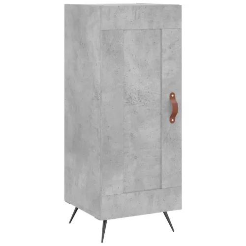  betonszürke szerelt fa magasszekrény 34,5x34x180 cm