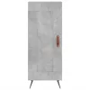  betonszürke szerelt fa magasszekrény 34,5x34x180 cm