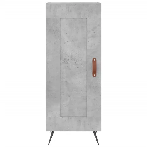  betonszürke szerelt fa magasszekrény 34,5x34x180 cm