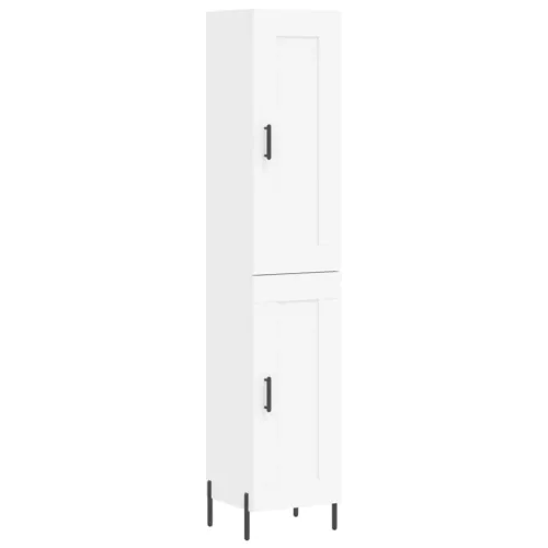  fehér szerelt fa magasszekrény 34,5x34x180 cm