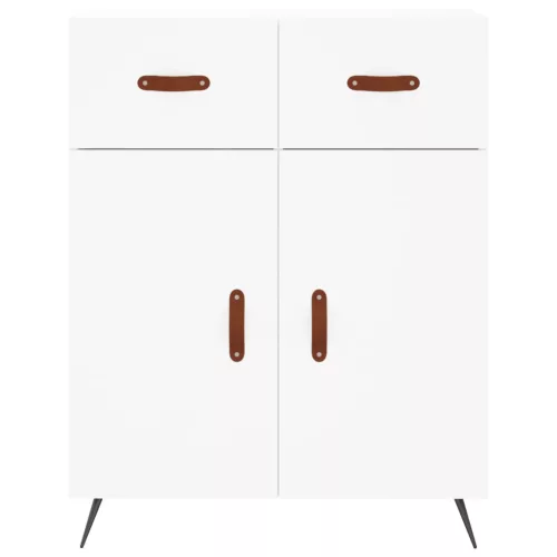  fehér szerelt fa magasszekrény 69,5 x 34 x 180 cm