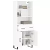  fehér szerelt fa magasszekrény 69,5 x 34 x 180 cm