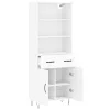  fehér szerelt fa magasszekrény 69,5 x 34 x 180 cm