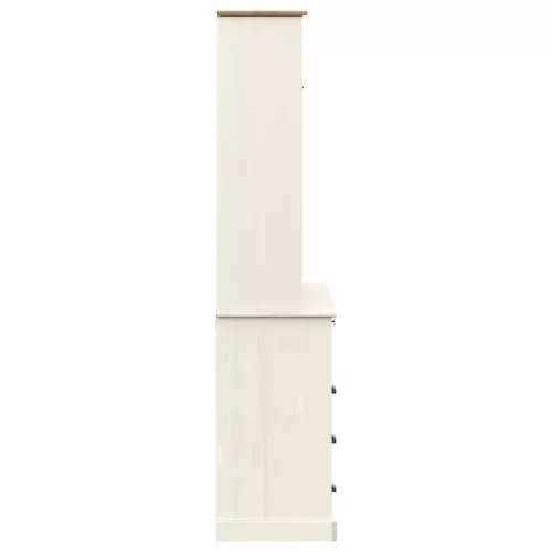  VIGO fehér tömör fenyőfa magasszekrény 80x40x176 cm