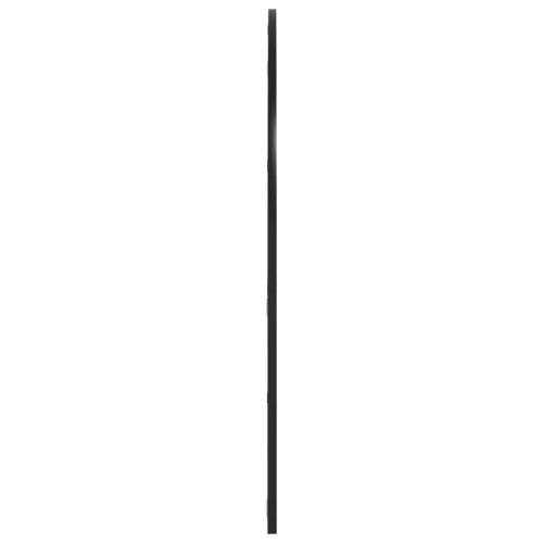 fekete ívelt vas fali tükör 100x90 cm