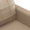  3 részes kávészínű műbőr ülőgarnitúra párnákkal