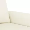  3 részes krém bársony ülőgarnitúra párnákkal