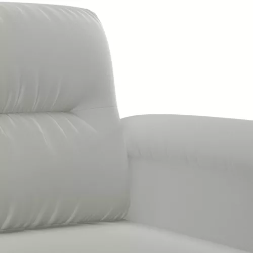  3 részes világosszürke mikroszálas ülőgarnitúra párnákkal