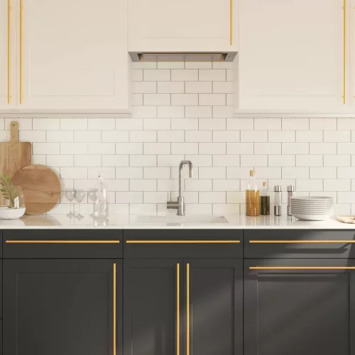  10 db aranyszínű rozsdamentes acél szekrényfogantyú 480 mm