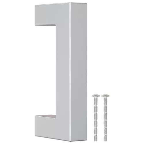  20 db ezüst rozsdamentes acél szekrényfogantyú 64 mm