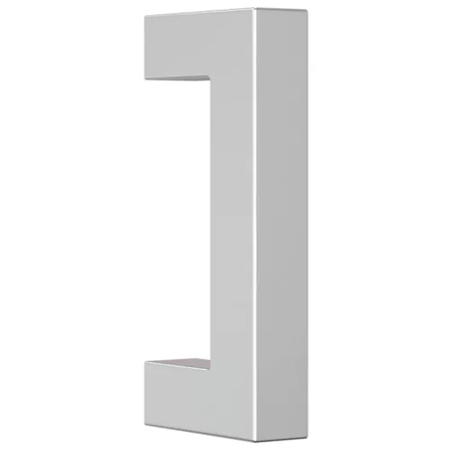  20 db ezüst rozsdamentes acél szekrényfogantyú 64 mm