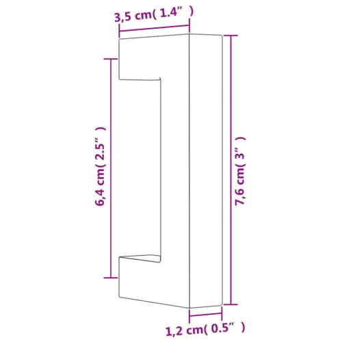  20 db ezüst rozsdamentes acél szekrényfogantyú 64 mm