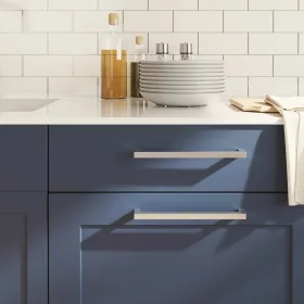  20 db ezüst rozsdamentes acél szekrényfogantyú 224 mm