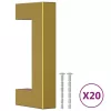  20 db aranyszínű rozsdamentes acél szekrényfogantyú 64 mm
