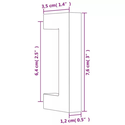  20 db aranyszínű rozsdamentes acél szekrényfogantyú 64 mm