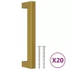  20 db aranyszínű rozsdamentes acél szekrényfogantyú 128 mm