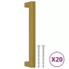  20 db aranyszínű rozsdamentes acél szekrényfogantyú 160 mm