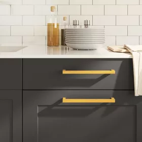    20 db aranyszínű rozsdamentes acél szekrényfogantyú 224 mm