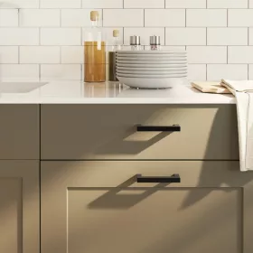  20 db fekete rozsdamentes acél szekrényfogantyú 96 mm