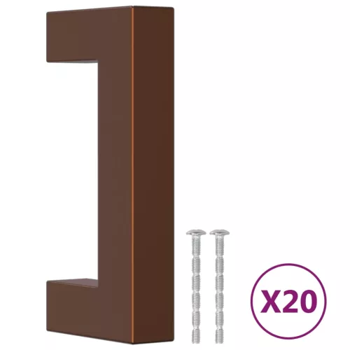  20 db bronz rozsdamentes acél szekrényfogantyú 64 mm